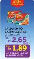 Assaí Atacadista Saborosas - caldo em po oferta