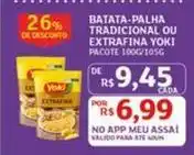 Assaí Atacadista Yoki - batata-palha tradicional ou extrafina oferta