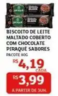 Assaí Atacadista Piraquê - biscoito de leite maltado coberto com chocolate oferta