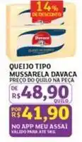 Assaí Atacadista Davaca - queijo tipo mussarela oferta