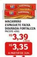 Assaí Atacadista Faixa azul - macarrão espaguete dourada oferta
