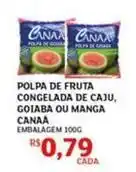Assaí Atacadista Polpa de fruta congelada de caju, goiaba ou manga oferta