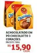 Assaí Atacadista 3 corações - achocolatado em pó chocolatto oferta