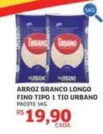 Assaí Atacadista Urbano - arroz branco longo fino tipo 1 tio oferta