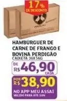 Assaí Atacadista Perdigão - hambúrguer de carne de frango e bovina oferta
