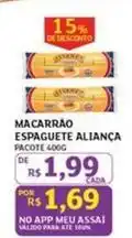 Assaí Atacadista Aliança - macarrão espaguete oferta