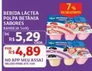 Assaí Atacadista Sabores - bebida lactea polpa sabores oferta