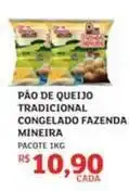 Assaí Atacadista Mineiro - pão de queijo tradicional congelado fazenda oferta