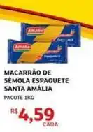 Assaí Atacadista Santa amália - macarrão de sêmola espaguete oferta