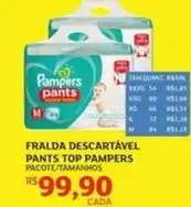 Assaí Atacadista Pampers - fralda descartável pants top oferta