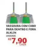 Assaí Atacadista Alklin - vassoura com cabo para dentro e fora oferta