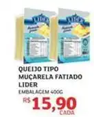 Assaí Atacadista Lider - queijo tipo muçarela fatiado oferta