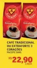 Assaí Atacadista 3 corações - café tradicional ou extraforte oferta