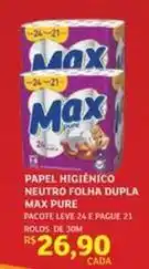 Assaí Atacadista 21 - papel higiênico neutro folha dupla pure oferta