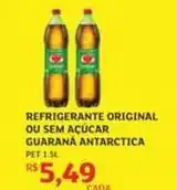 Assaí Atacadista Antarctica - refrigerante original ou sem açúcar guaraná oferta