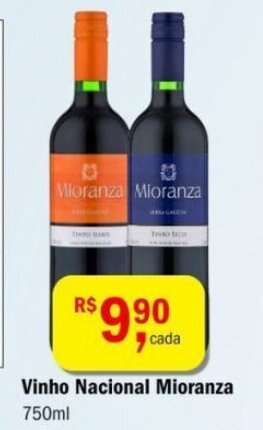Vinho Nacional Mioranza 750ml