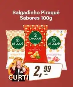 Rede Supermarket Salgadinho Piraquê Sabores 100g oferta
