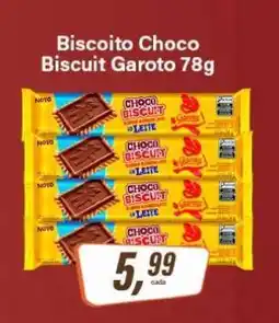 Rede Supermarket Biscoito Choco Biscuit Garoto 78g oferta