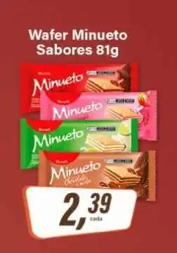 Rede Supermarket Wafer Minueto Sabores 81g oferta