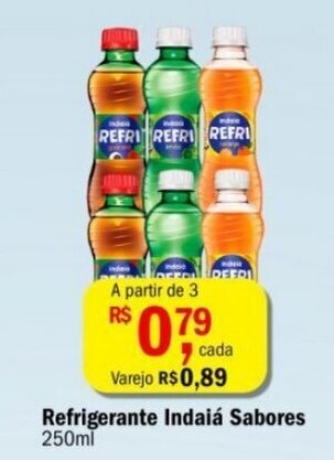 Ultrabox Refrigerante Indaia sabores 250ml oferta