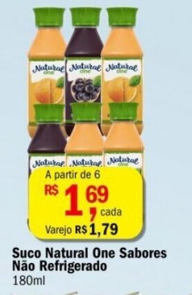 Ultrabox Suco Natural One Sabores Nao Refrigerado 180ml oferta