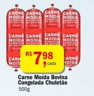 Ultrabox Carne moida bovina congelada Chuletao 500g oferta