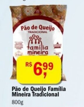 Pao de Queijo Familia Mineira Tradicional 800g