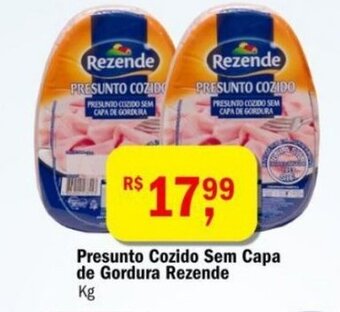 Ultrabox Presunto cozido sem capa de gordura Rezende 1kg oferta