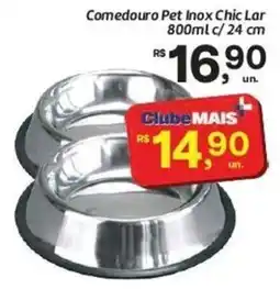 Comper Comedouro Pet Inox Chic Lar oferta