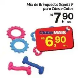 Comper Mix de Brinquedos Sspets P para Cães e Gatos oferta