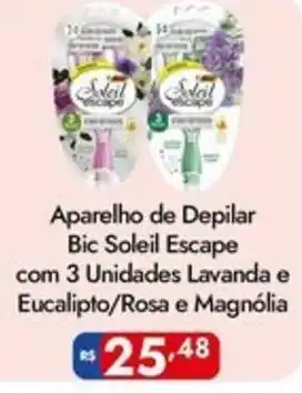 Aparelho de Depilar Bic Soleil Escape
