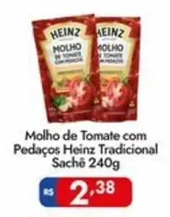 Supermercados Rondon molho de tomate com pedaços heinz tradicional oferta