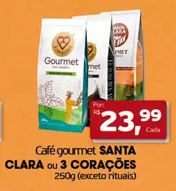 Cometa Supermercados Café gourmet santa clara ou 3 corações oferta