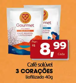 Cometa Supermercados Café solúvel 3 corações oferta