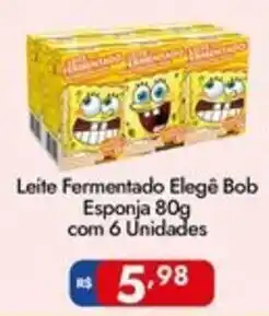 Supermercados Rondon Leite Fermentado Elegê Bob Esponja oferta