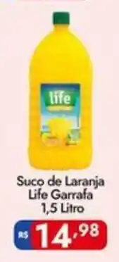 Supermercados Rondon Suco de Laranja Life Garrafa oferta