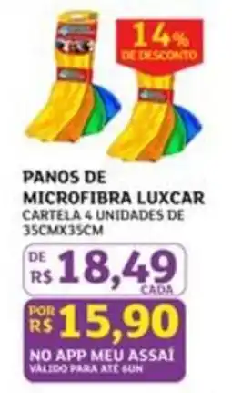 Assaí Atacadista panos de microfibra luxcar oferta
