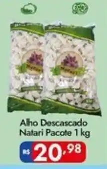 Supermercados Rondon Alho Descascado Natari Pacote 1 kg oferta