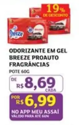Assaí Atacadista Odorizante em gel breeze proauto fragrâncias oferta