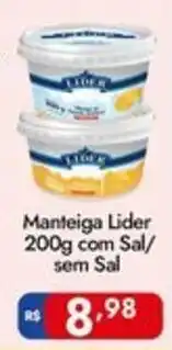 Supermercados Rondon Manteiga lider com sal/ sem sal oferta