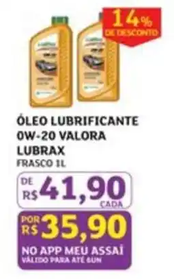 Assaí Atacadista óleo lubrificante 0w-20 valora lubrax oferta