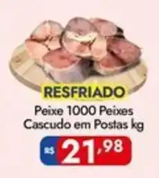 Supermercados Rondon Peixe 1000 Peixes Cascudo em Postas oferta