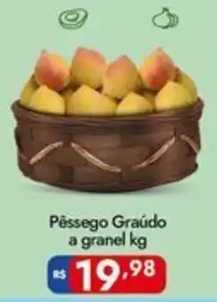 Supermercados Rondon Pêssego Graúdo a granel oferta