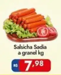 Supermercados Rondon Salsicha Sadia a granel kg oferta