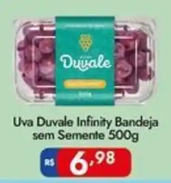 Supermercados Rondon Uva Duvale Infinity Bandeja sem Semente oferta