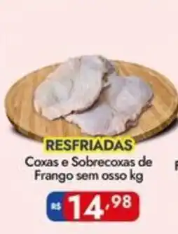 Supermercados Rondon Coxas e Sobrecoxas de Frango sem osso oferta