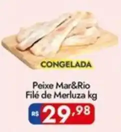 Supermercados Rondon Peixe mar&rio filé de merluza kg oferta