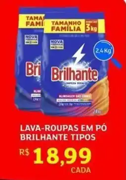 Assaí Atacadista Lava-roupas em pó brilhante tipos oferta