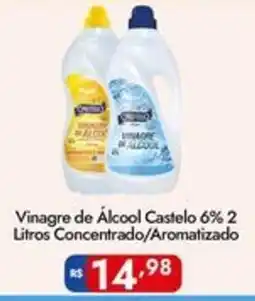 Supermercados Rondon Vinagre de álcool castelo 6% 2 litros concentrado/aromatizado oferta