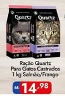 Supermercados Rondon Ração Quartz Para Gatos Castrados oferta